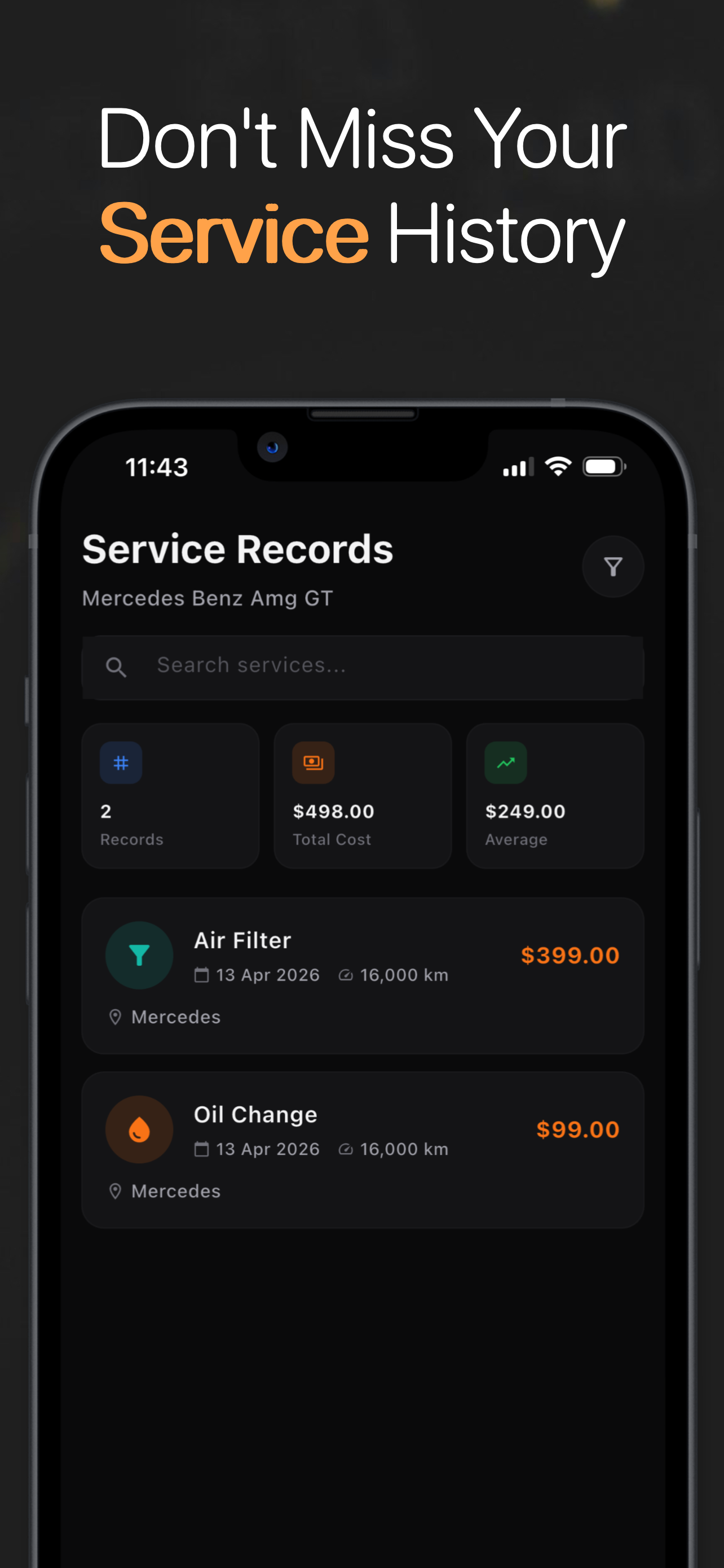 AutoCare Screenshot 2